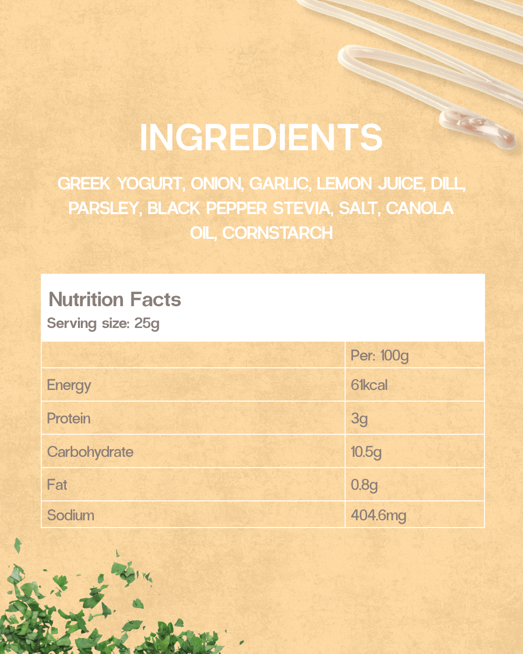 (New) Low Calorie Ranch Sauce