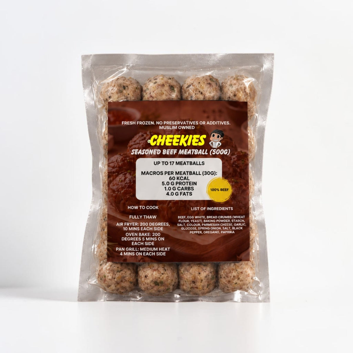 Beef Meatballs (up to 17 pieces)