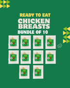 Ready to Eat Garlic Herb Chicken – 10 x 90g Pack Bundle $3.80/pc