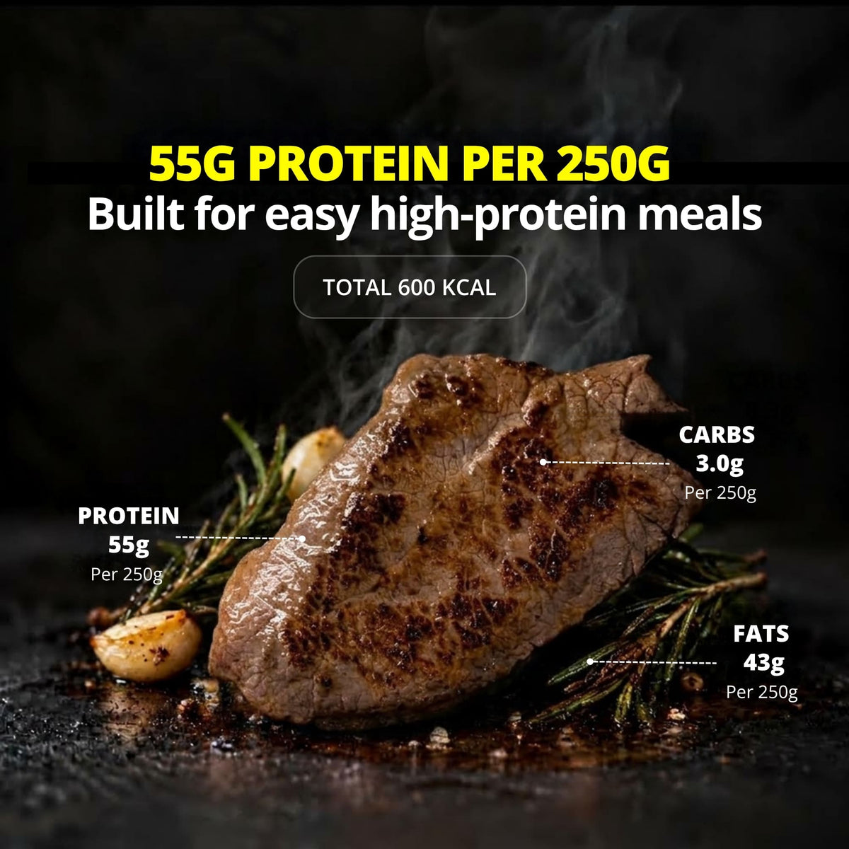 Black Pepper Lamb Loin (1kg)