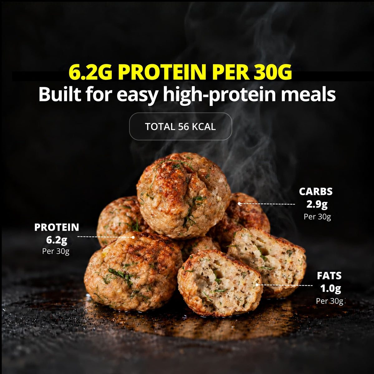 High Protein Chicken Meatballs (500g)